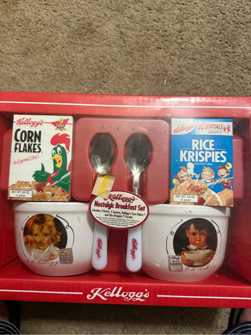 Vintage- Kellogg's Nostalgic Breakfast Set -2001 BNIP